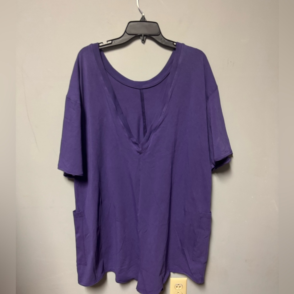FP Movement Hot Shot Tee Romper in Dark Amethyst Size XS Retail $60 NWOT - Picture 7 of 8